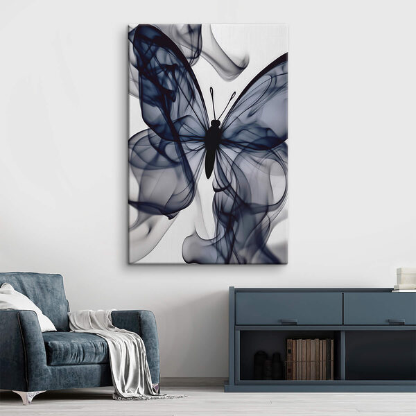 Papillon avec fumée Papillon avec fumée