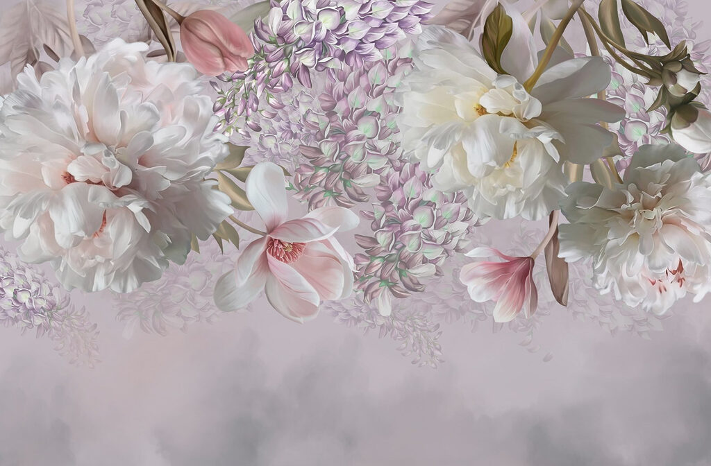Fleurs délicates dans des tons pastel doux Fleurs délicates dans des tons pastel doux