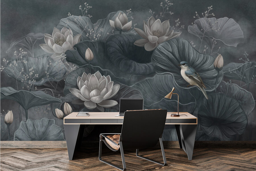 Oiseau sur une plante