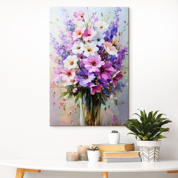 Peinture de fleurs dans un vase Peinture de fleurs dans un vase
