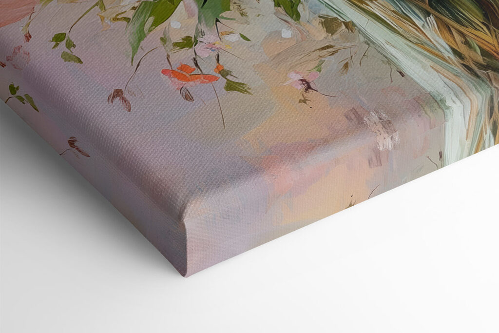 Painting of flowers in a vase