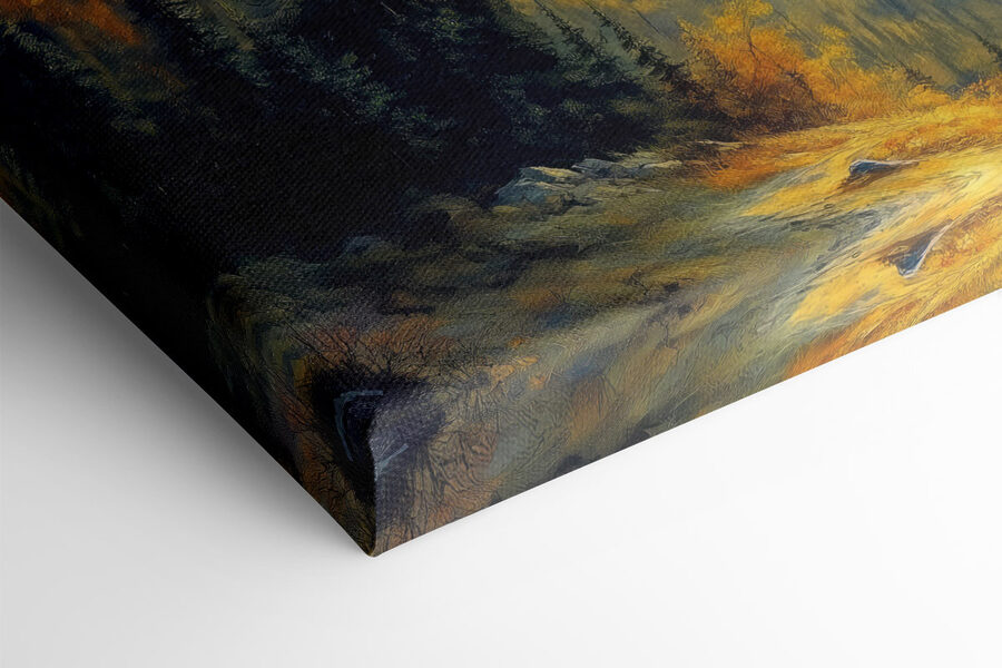 Paysage de montagne avec arbres et nuages Paysage de montagne avec arbres et nuages