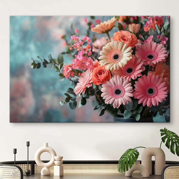 Bouquet de fleurs dans un vase Bouquet de fleurs dans un vase
