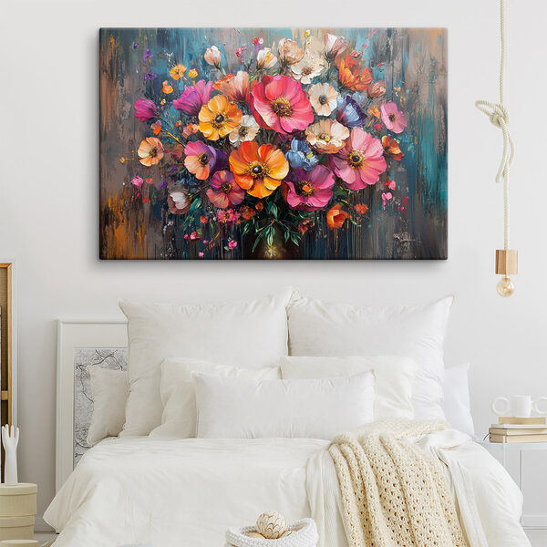 Peinture de fleurs dans un vase Peinture de fleurs dans un vase