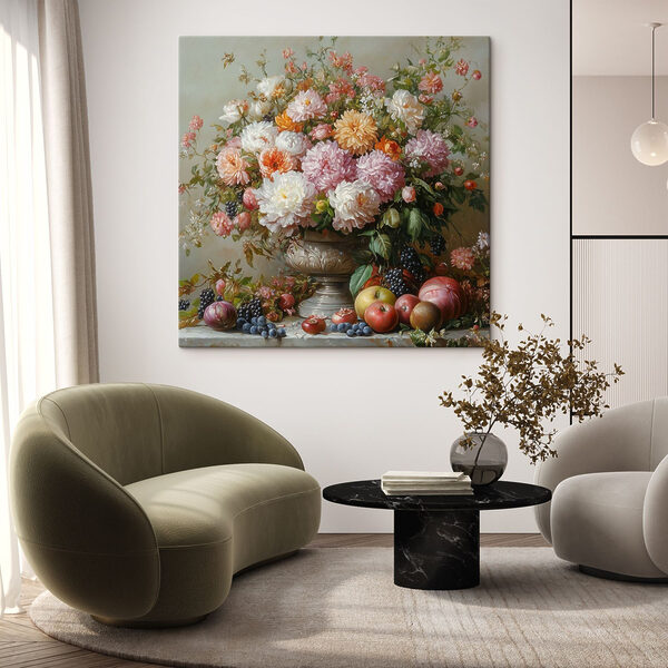 Peinture de fleurs dans un vase Peinture de fleurs dans un vase