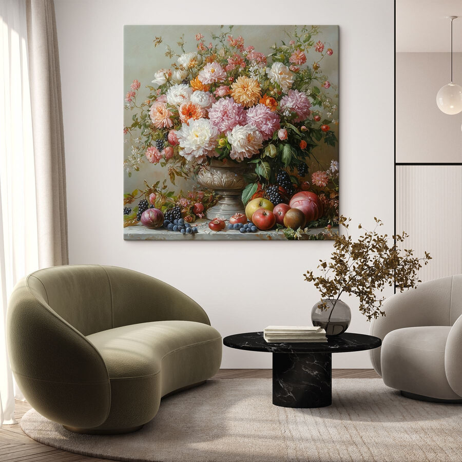 Peinture de fleurs dans un vase Peinture de fleurs dans un vase