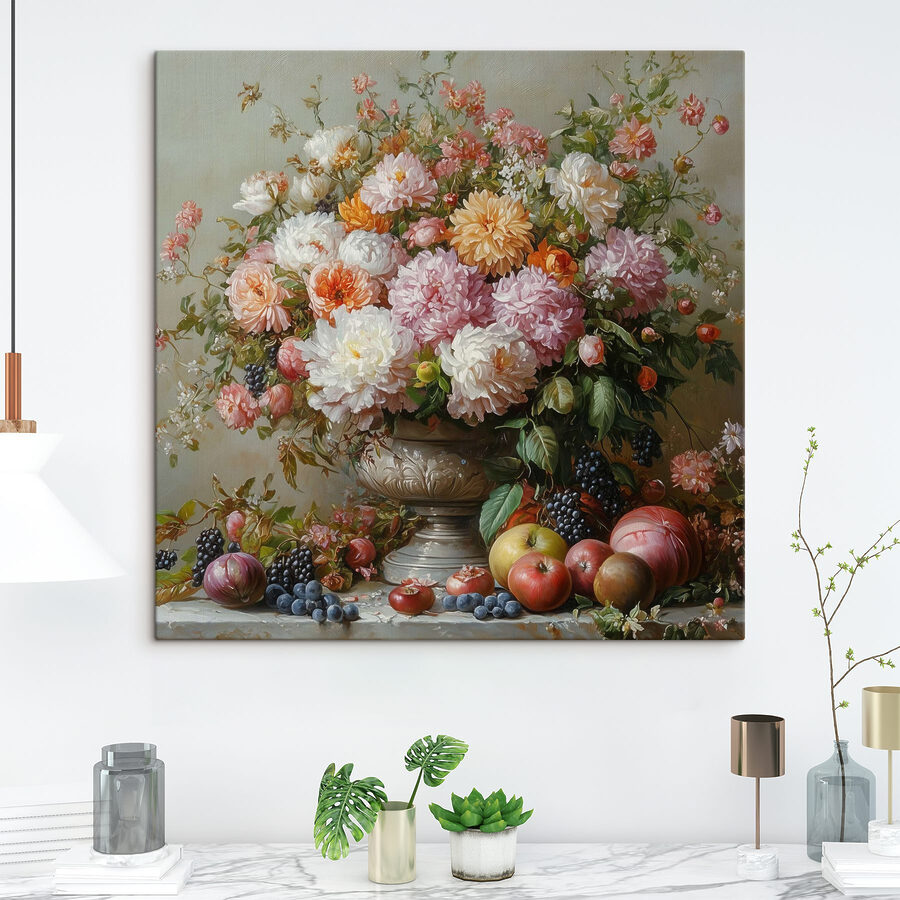 Peinture de fleurs dans un vase Peinture de fleurs dans un vase