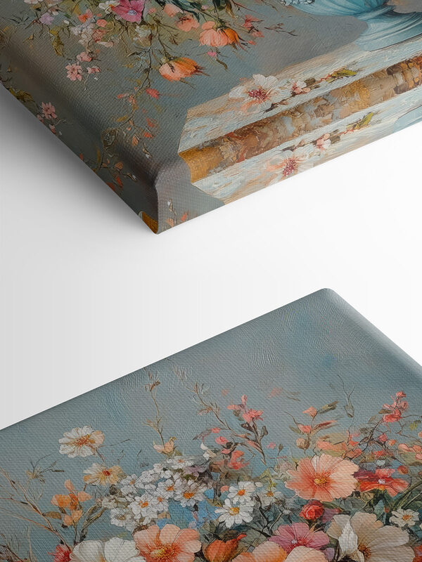 Vase of flowers on a stone surface Vase of flowers on a stone surface