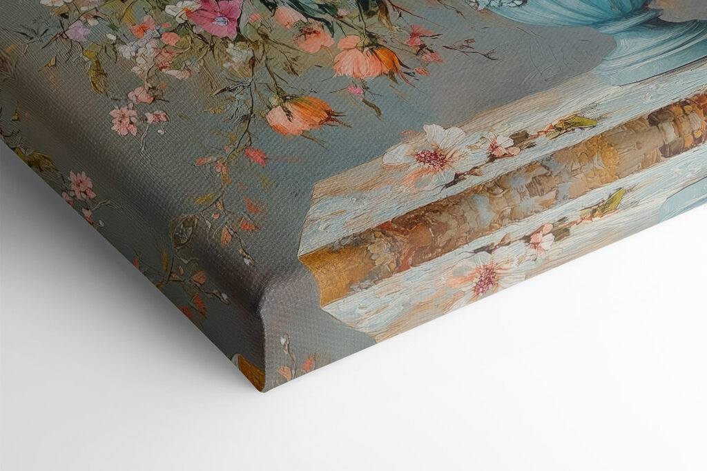 Vase of flowers on a stone surface Vase of flowers on a stone surface