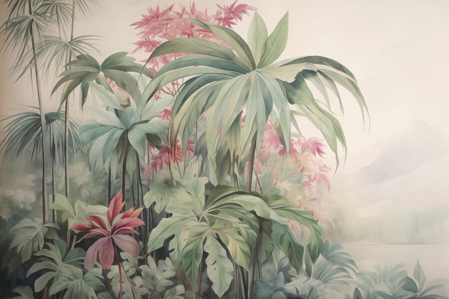 Peinture de plantes et de fleurs