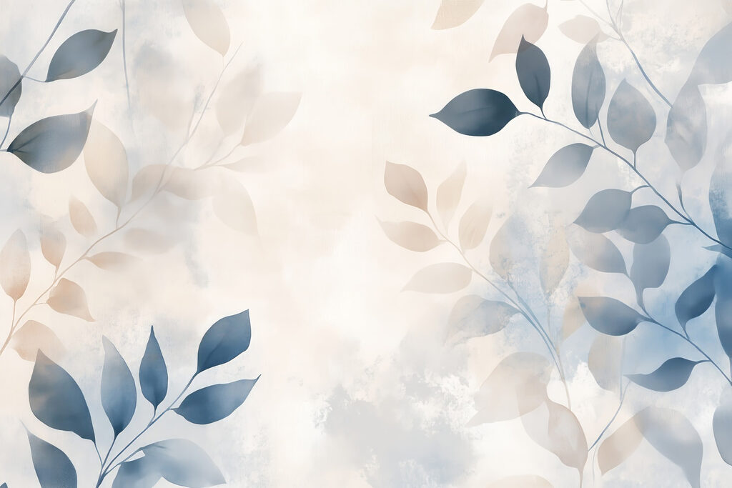 Feuilles délicates dans des teintes douces Feuilles délicates dans des teintes douces