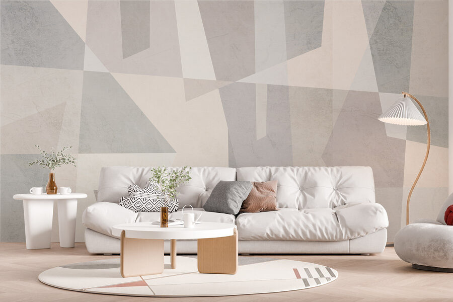 Fond blanc et gris