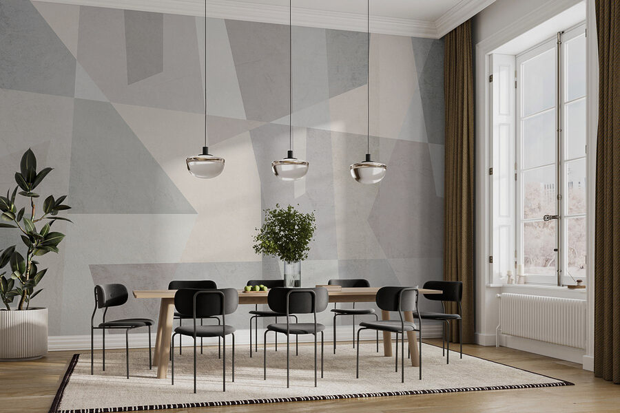 Fond blanc et gris