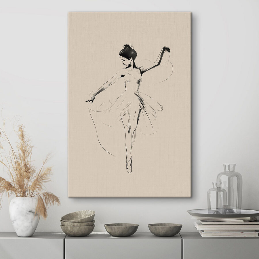 Dessin d'une femme qui danse