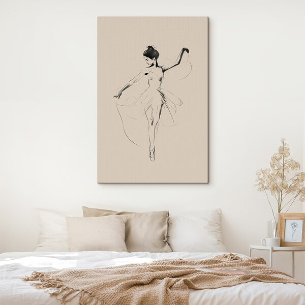 Dessin d'une femme qui danse Dessin d'une femme qui danse
