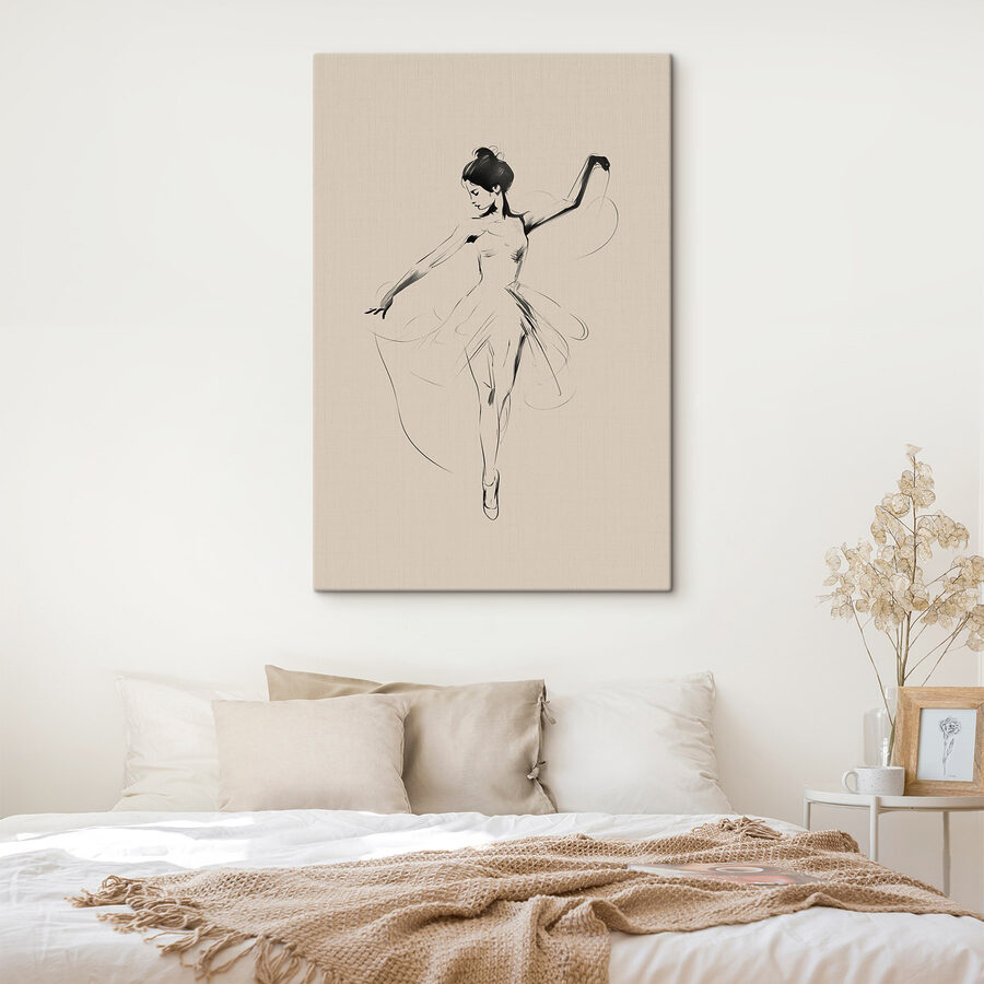 Dessin d'une femme qui danse