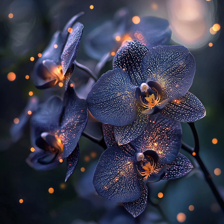 Orchidées élégantes dans une ambiance douce