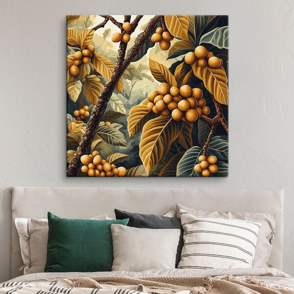Peinture d'un arbre avec des fruits Peinture d'un arbre avec des fruits