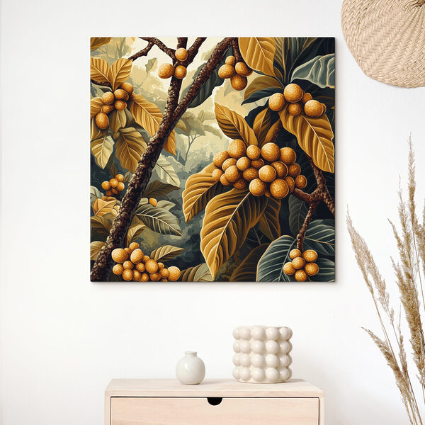 Peinture d'un arbre avec des fruits Peinture d'un arbre avec des fruits