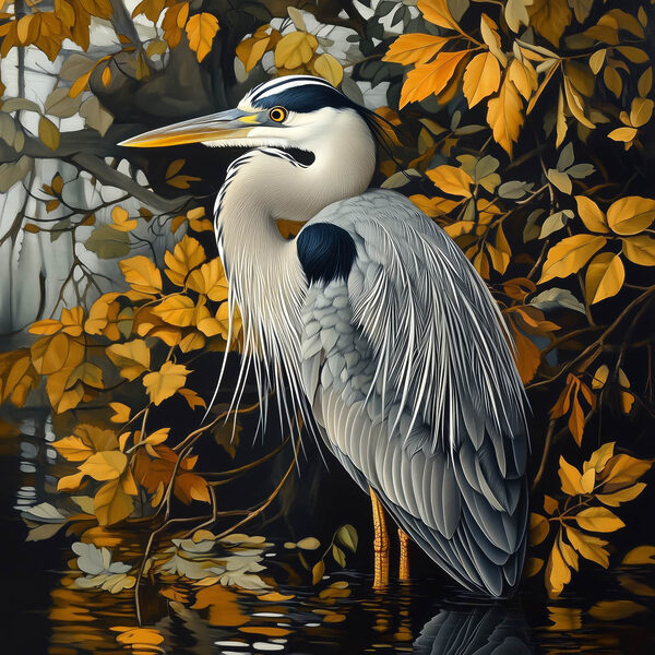 Oiseau debout dans l'eau Oiseau debout dans l'eau