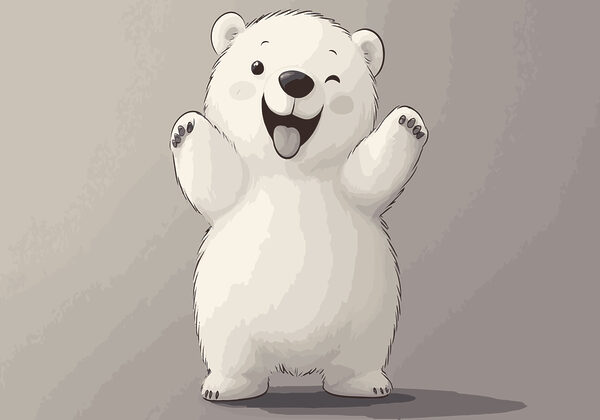 Caricature d'un ours polaire Caricature d'un ours polaire