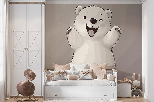 Caricature d'un ours polaire Caricature d'un ours polaire