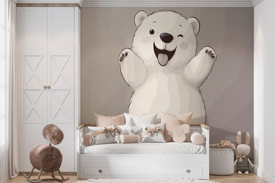 Caricature d'un ours polaire