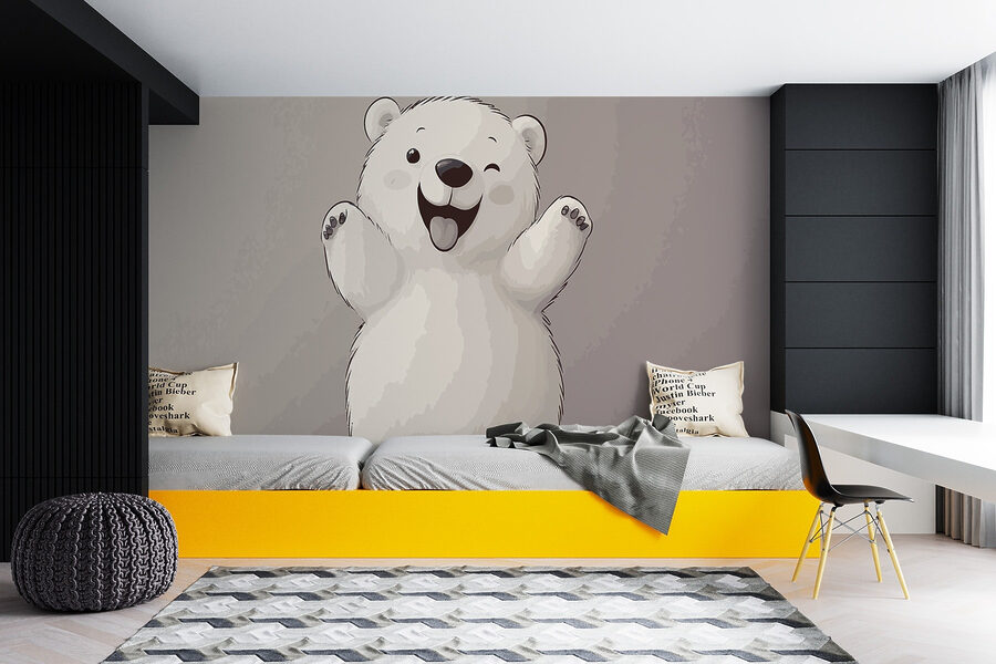 Caricature d'un ours polaire