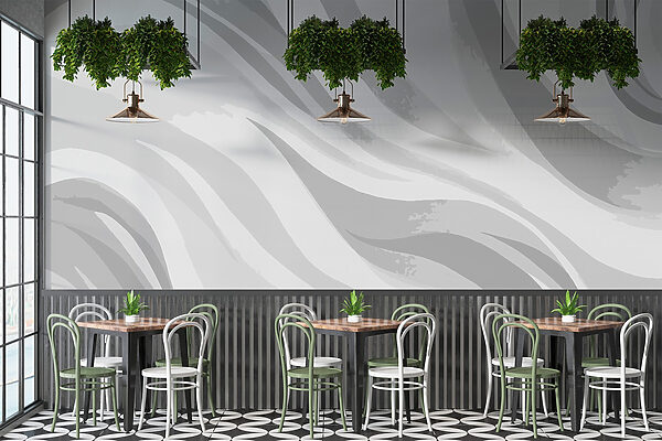Fond ondulé blanc et gris Fond ondulé blanc et gris