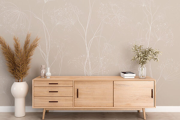Fleurs blanches sur fond gris Fleurs blanches sur fond gris