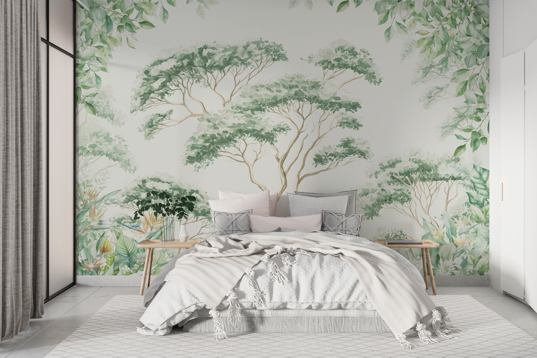 Painting of trees and plants Painting of trees and plants