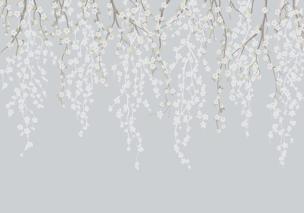 Fleurs blanches sur une branche d'arbre Fleurs blanches sur une branche d'arbre
