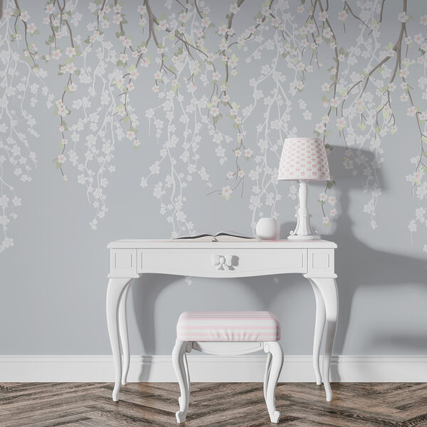 Fleurs blanches sur une branche d'arbre Fleurs blanches sur une branche d'arbre
