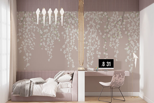 Fleurs blanches sur une branche d'arbre Fleurs blanches sur une branche d'arbre