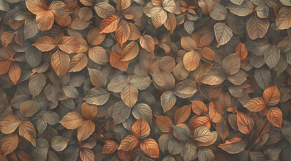 Groupe de feuilles brunes Groupe de feuilles brunes