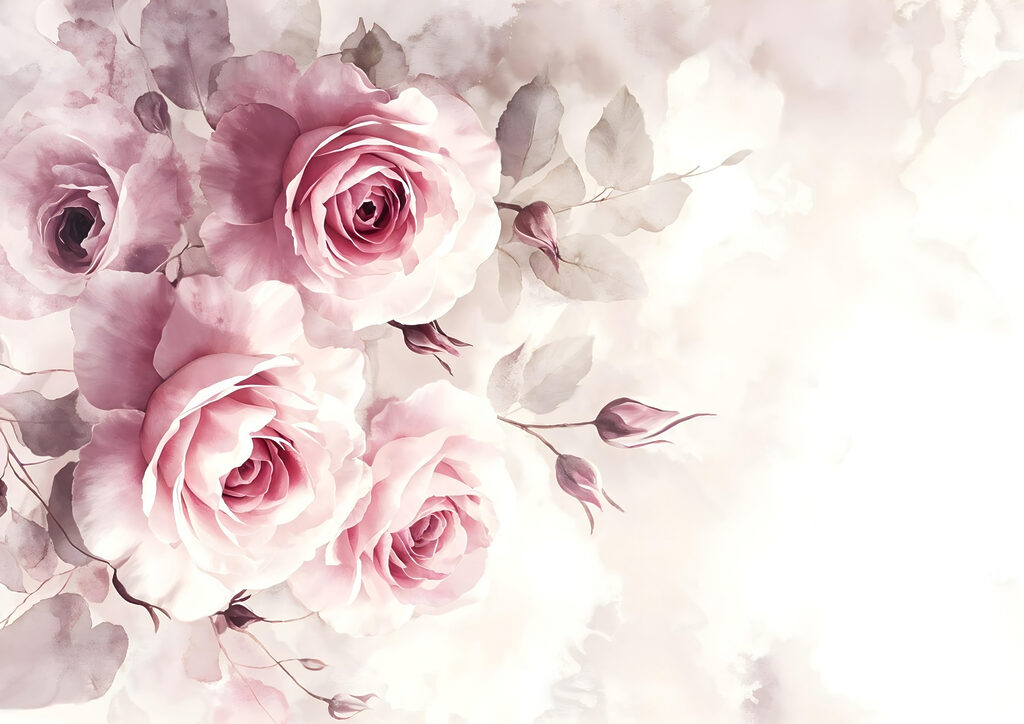Groupe de roses roses Groupe de roses roses