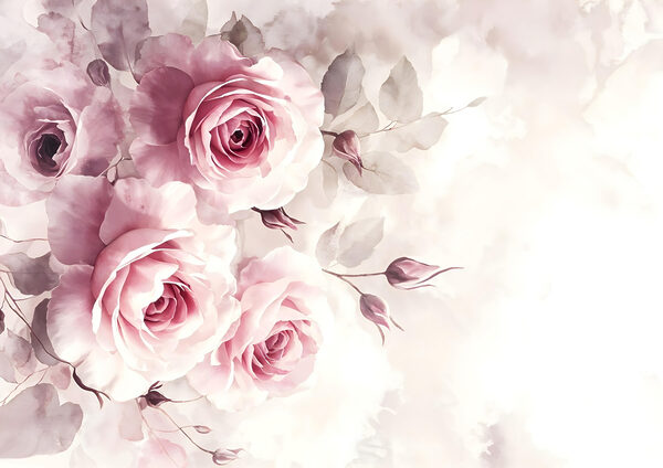 Groupe de roses roses Groupe de roses roses