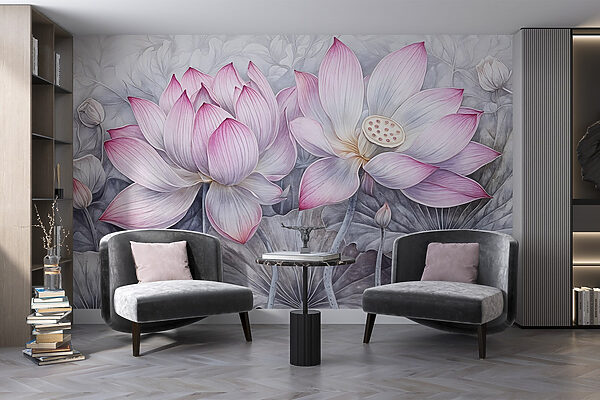 Peinture de fleurs roses Peinture de fleurs roses