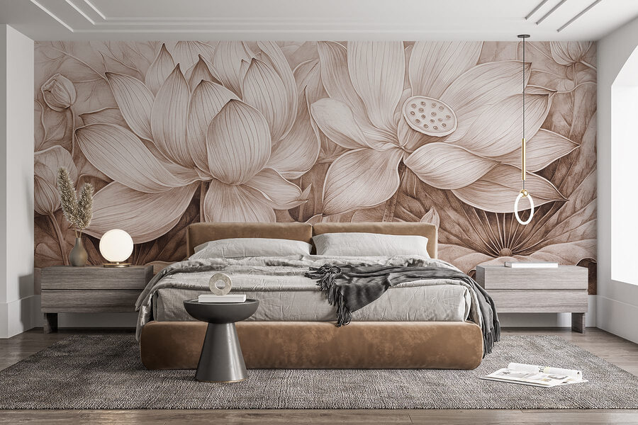 Dessin de fleurs et de feuilles