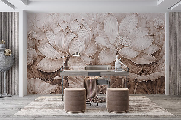 Dessin de fleurs et de feuilles Dessin de fleurs et de feuilles