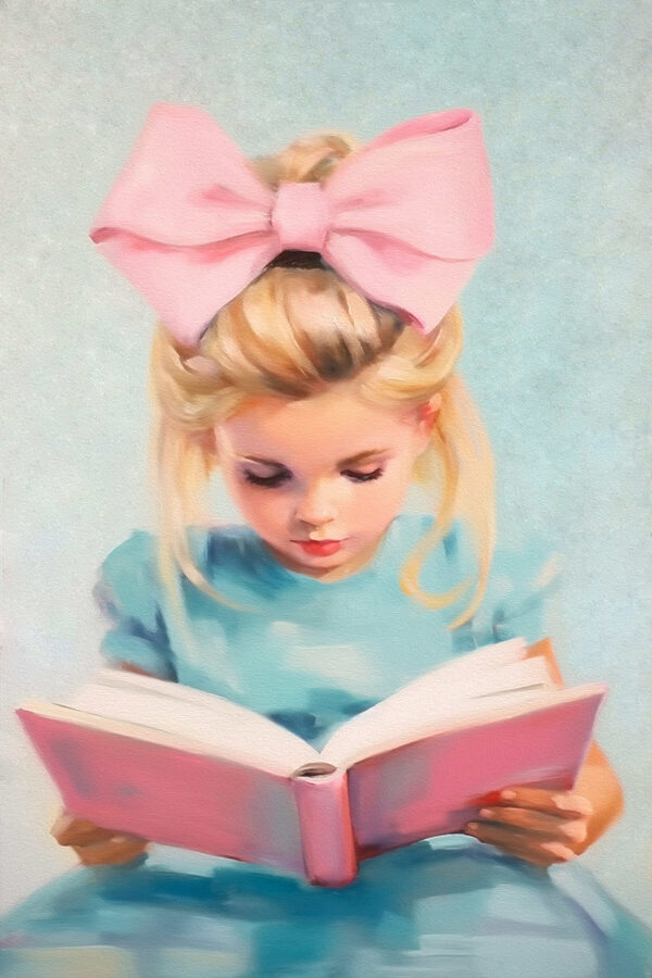 Fille lisant un livre Fille lisant un livre
