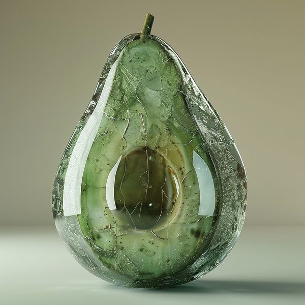 Interprétation artistique d'un avocat mûr Interprétation artistique d'un avocat mûr