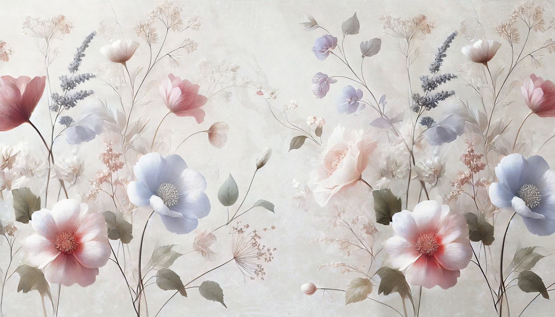 Delicate blooms in soft pastel hues Delicate blooms in soft pastel hues