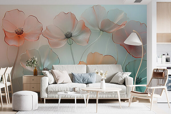 Groupe de fleurs sur fond flou Groupe de fleurs sur fond flou
