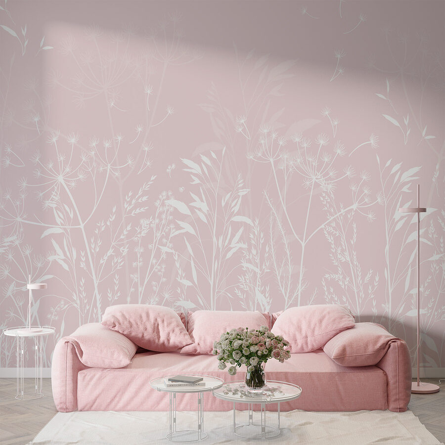Flore délicate sur fond doux