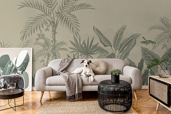Papier peint avec des plantes Papier peint avec des plantes