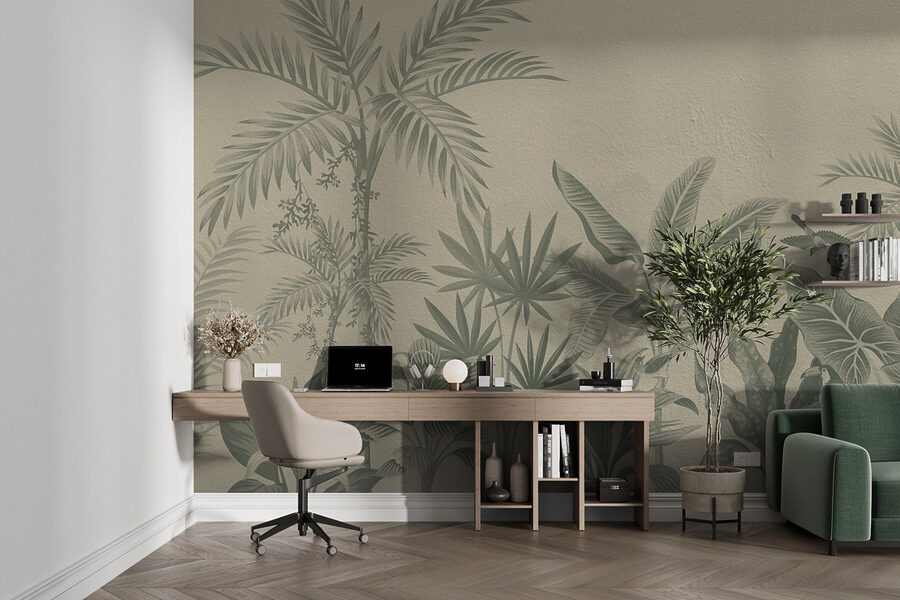 Papier peint avec des plantes Papier peint avec des plantes