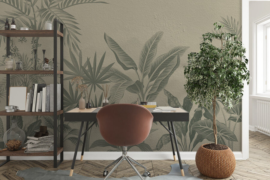Papier peint avec des plantes Papier peint avec des plantes