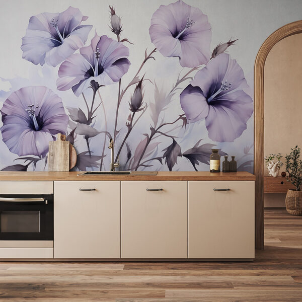 Peinture de fleurs violettes Peinture de fleurs violettes