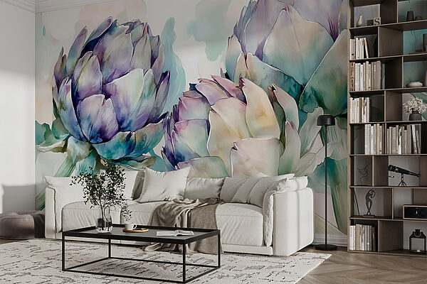 Artichauts d'art sur fond blanc Artichauts d'art sur fond blanc